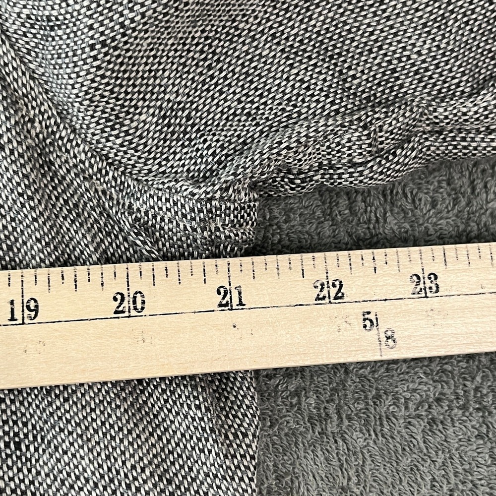 Flax Top Womens P Gray Linen Cowl Neck Long Sleeve Casual Lightweight Travel - Picture 9 of 9